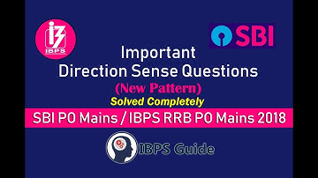 Important Direction Sense Questions (New Pattern) For SBI PO / IBPS RRB PO Mains 2018