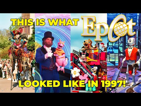 Restored VHS Home Movie: This Is What EPCOT Disney World Looked Like in 1997! (HD 60FPS)