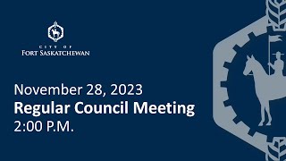 Regular Council Meeting - November 28, 2023