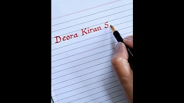 Challenge name in printed handwriting and cursive handwriting #comment your name  #ytshorts