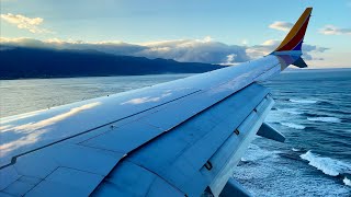 [4K] – Awesome Reverse Flow Maui Landing – Southwest – Boeing 737-8 Max – N8748Q – SCS Ep. 805