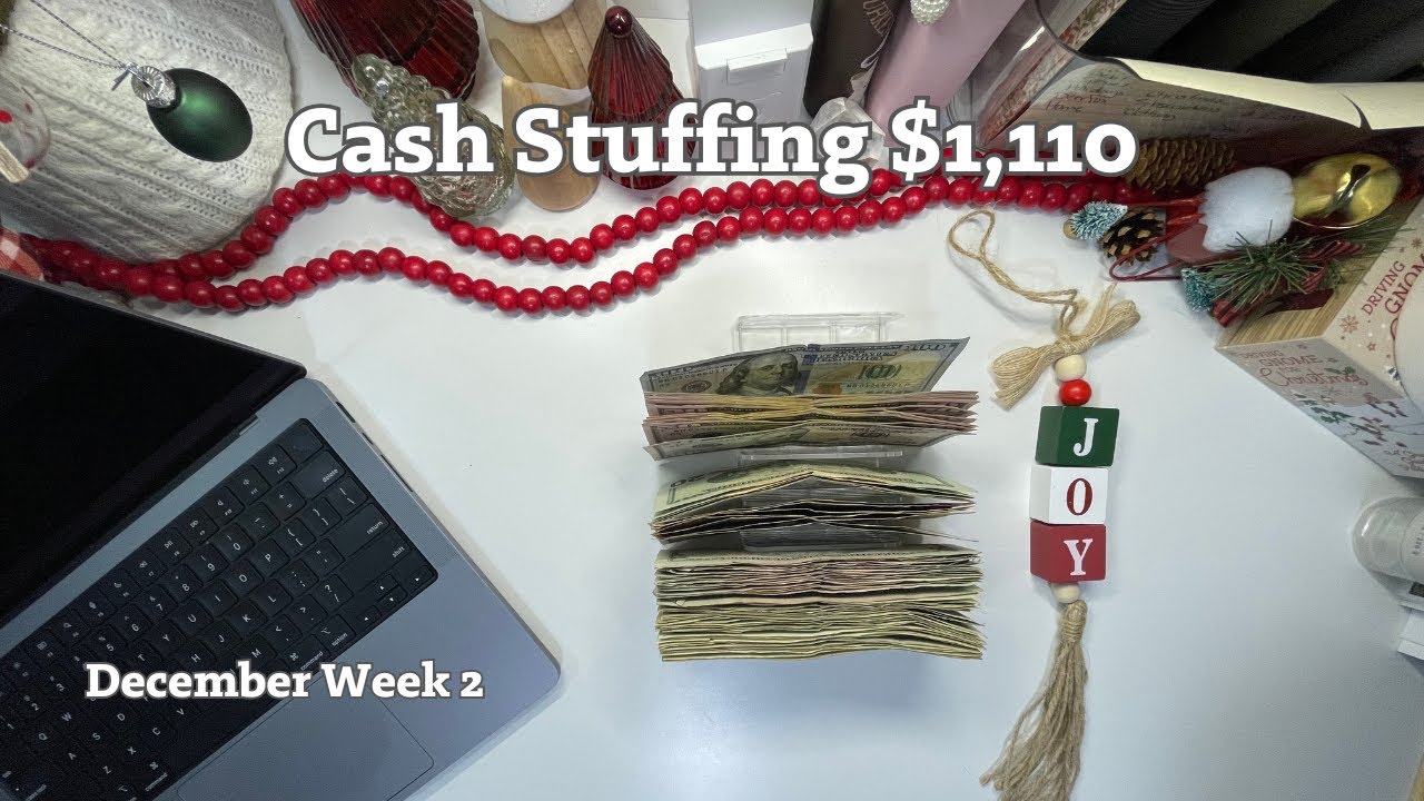 Cash Stuffing $1,110 into our Envelopes and Binders
