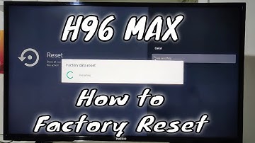 How to reset H96 MAX Reset android box
