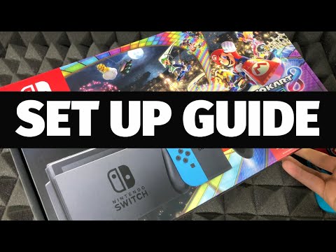 Nintendo Switch Neon Blue/Neon Red Joy-Con+Mario Kart 8 Deluxe +3month Nintendo Online Set Up Guide