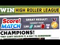 Score match win high roller league event  20000 cards  dramatic final