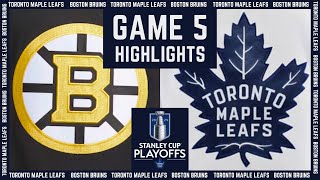 Game 5 Highlights | Maple Leafs vs. Bruins - Apr 30, 2024 (w/Joe Bowen)