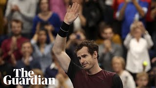 Tearful Andy Murray wins first singles title since returning form injury