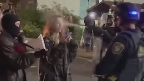 Videos appear to show federal agents pepper-spraying protesters outside ICE facility