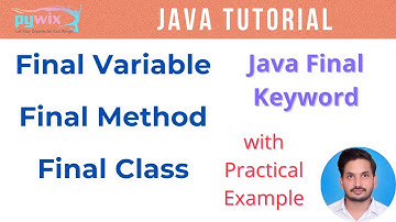 final keyword example in java | final methods and classes in java | java final variable