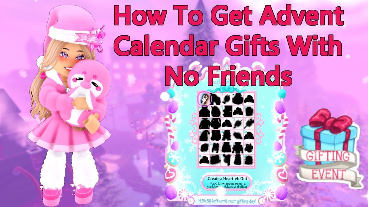 EASY Get Advent Calendar Gifts With No Friends Roblox Royale High Christmas Update