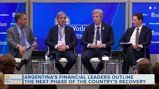 Celebrity Luis Caputo y Santiago Bausili participaron del panel con inversores organizado por Atlantic Council Profile