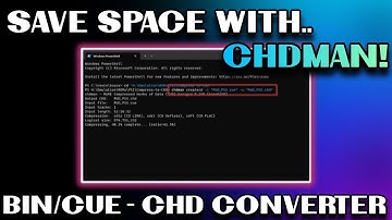 (Update in Comments) CHDMan For Windows/PC - BIN/CUE - CHD Conversion #chdman #mediaconverter #chd