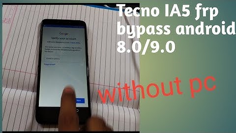 Tecno IA5 frp bypass | without pc | How to Bypass Frp Tecno ia5 easy method