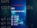 Important Git commands | Git