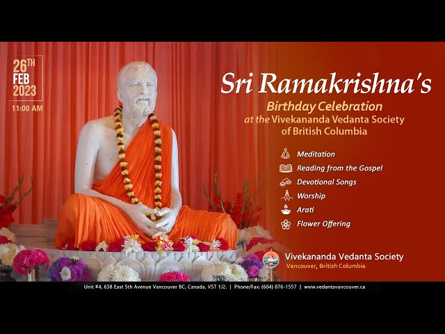 Sri Ramakrishna's birthday celebration 2023