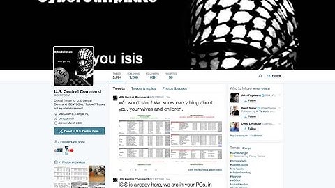 CENTCOM Hacked By ISIS "We Know Everything About You, Your Wives And Children"