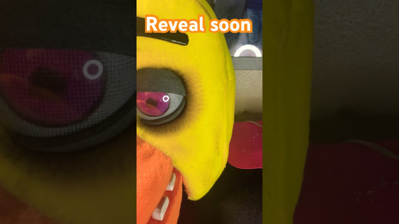 Making a chica mask part 5 #cosplay #fnaf1 #fnafchica #fnafmovie #fivenightsatfreddys