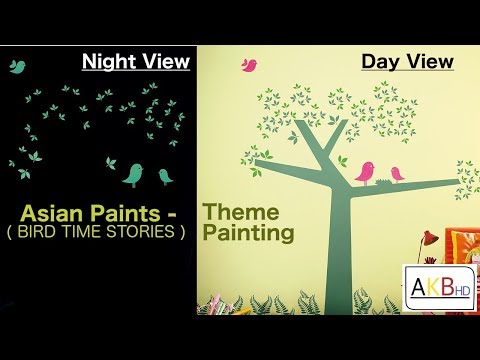 Kids Room Painting Designs by Asian Paints : Bird Theme Painting Designs