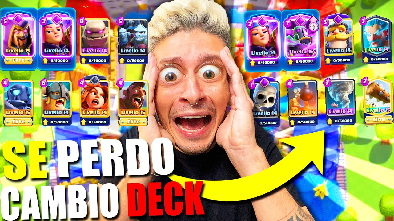 CLASH ROYALE MA SE PERDO CAMBIO MAZZO !! ROAD TO 10.000 COPPE