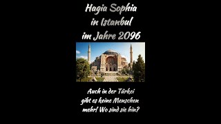 2096 Hagia Sophia in Istanbul. Ohne Menschen! #2096 #zukunft #hagiashopia #türkiye