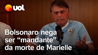 Bolsonaro nega ser 'mandante' da morte de Marielle: 'Nunca tive contato'