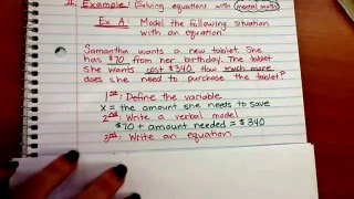 13-1 Modeling and Solving Addition Equations