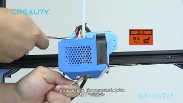 Service tutorial CR -10 V2 replace the nozzle and clean throat