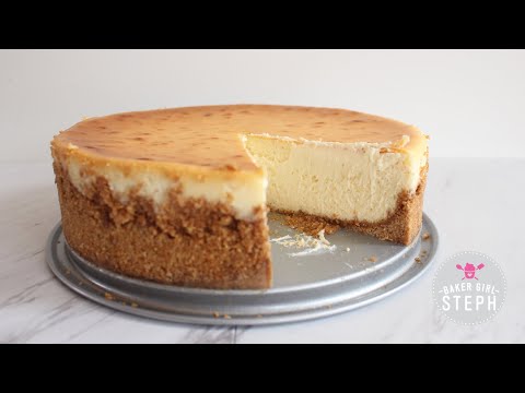Recipe here: https://www.joyofbaking.com/Cheesecake.html This New York Cheesecake has three layers, . 