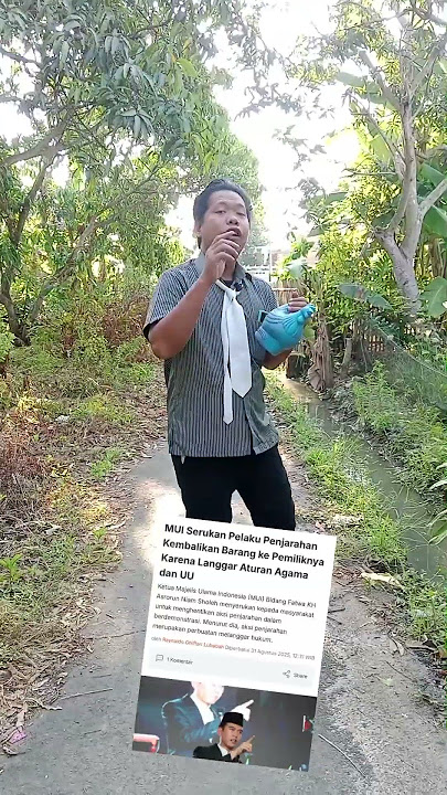 MUI serukan kembalikan barang jarahan #komedi #politik