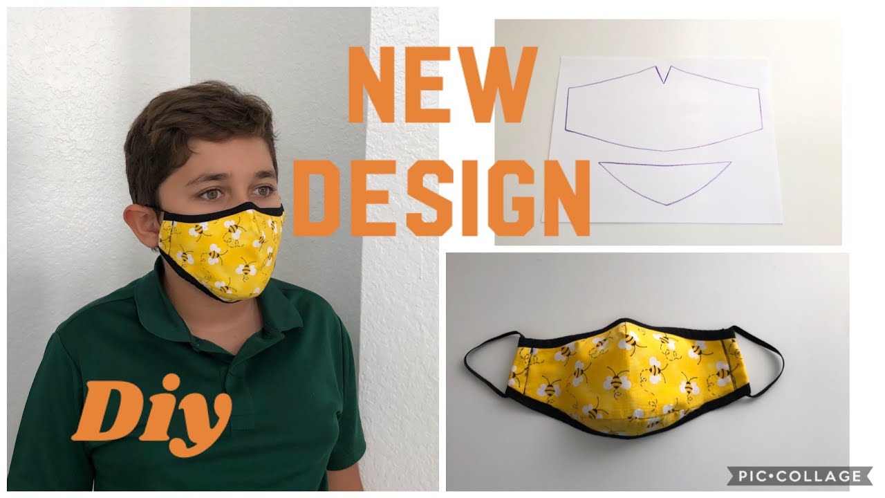 NEW Diseño de Mascarilla en Tela Facil NEW DESIGN of