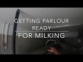 How we setup our Delaval parlour for milking