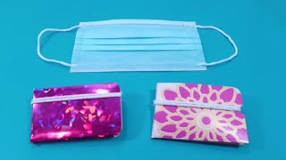 GUARDA FUNDA para MASCARILLAS, BARBIJOS PARA EL BOLSO , FÁCIL