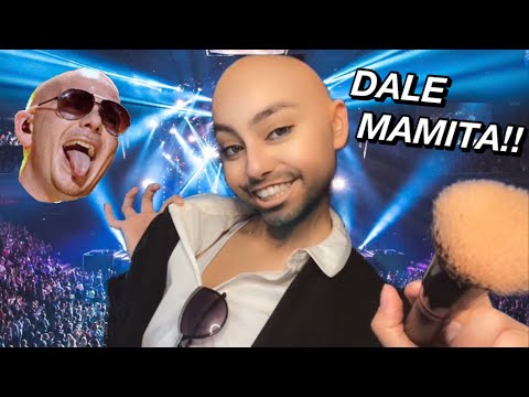 ASMR~ Pitbull does your Makeup Fast & Aggressive 🌎💯😎💪🏻🔥