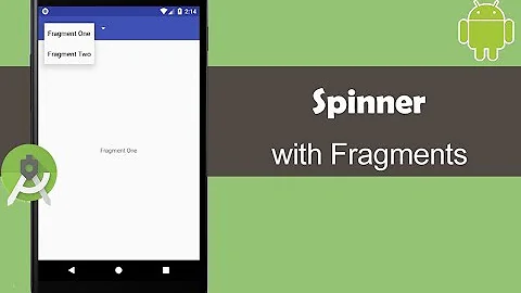 Using Spinner with Fragments - Android Studio Tutorial