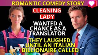 the CLEANING LADY wanted a chance as a TRANSLATOR —they LAUGHED, until an ITALIAN BILLIONAIRE
