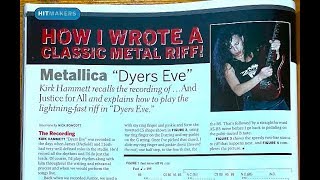 Case Closed Kirk Hammett Puts and End To the DYERS EVE RIFF DEBATE