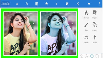 How To Joint Picture Editing Green Background Dynamic Colors #09