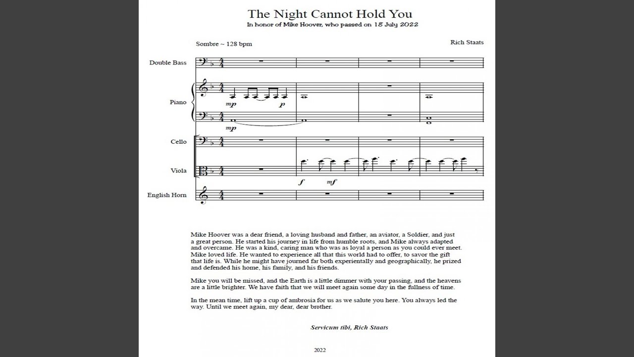 The Night Cannot Hold You