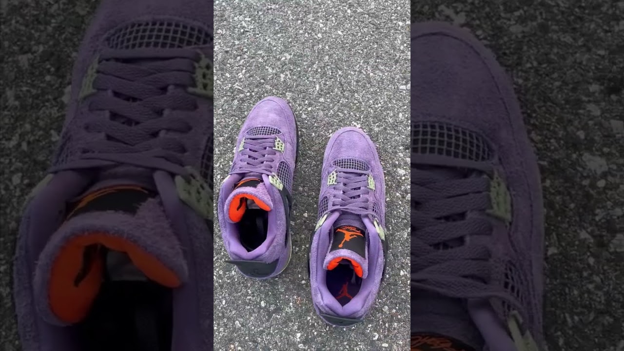Air Jordan 4 Canyon Purple On-Foot Look 