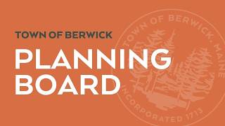 Planning Board Meeting • February 19th, 2026