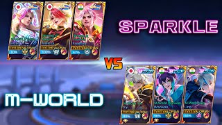 M-WORLD VS SPARKLE 1 VS 1 FIGHT | MOBILE LEGENDS M-WORLD VS SPARKLE