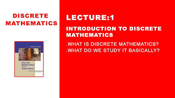 Lecture 1: Introduction to discrete mathematics in Hindi Urdu, what is discrete mathematics