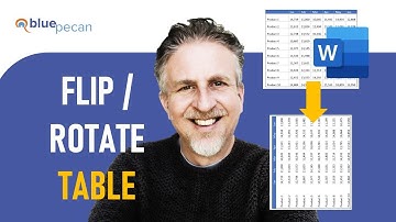 How to Flip or Rotate a Table in Microsoft Word - 2 Methods