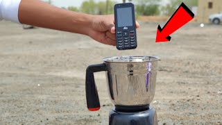 Jio Phone vs Mixer Grinder Experiment || Jio Phone Inside Mixer Grinder || Experiment King