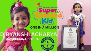 Unboxing of SUPER TALENTED KID Award || IBR || 02 Years Kid Dibyanshi Acharya || Mayurbhanj