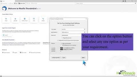 How to Setup a cPanel Email account with Mozilla Thunderbird   HostPinnacle