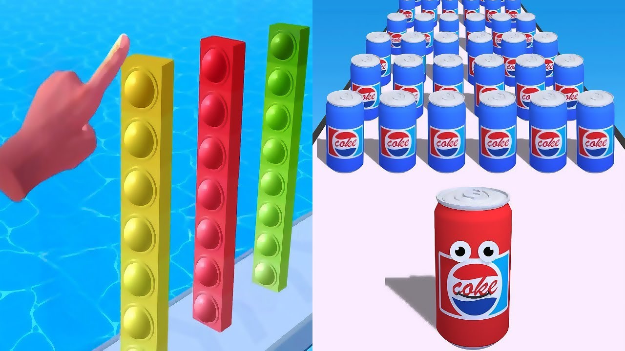 Juice Run VS Popit All - All Levels Gameplay Android, ios game Mobile Game Max Level