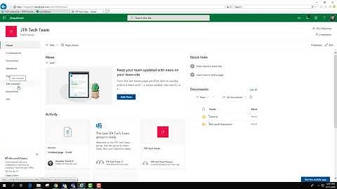 Accessing SharePoint Site from Microsoft Teams