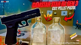 Camstar Star RX vs Glass Bottle 🎯 | CO₂ Air Pistol Shooting Test | Made in India 🇮🇳 screenshot 5
