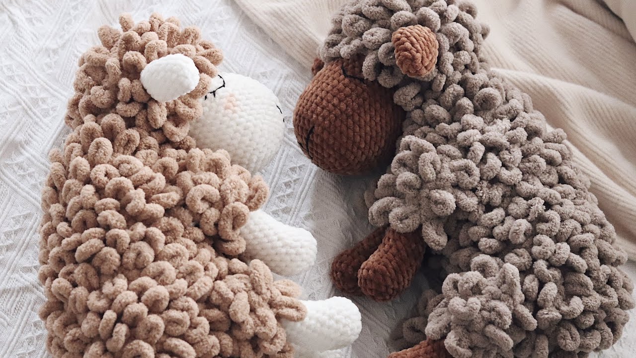 Crochet The Baby Sheep Part 1a - Lulupetitedoll